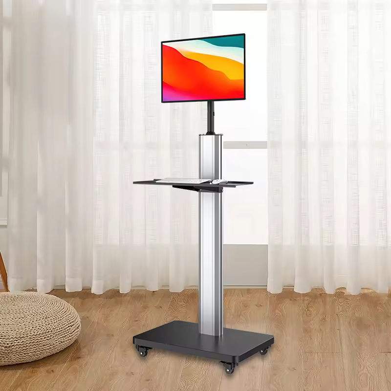 Oem Odm Minimalist Metal Material Adjustable Height Mobile Laptop Notebook Trolley Cart For Hospital Or School