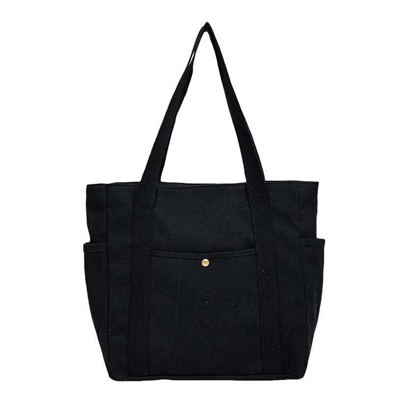 2024 New Large Capacity Tote Canvas Bag for Work and Outing High Beauty Handbag Versatile Artistic Single Shoulder Bag