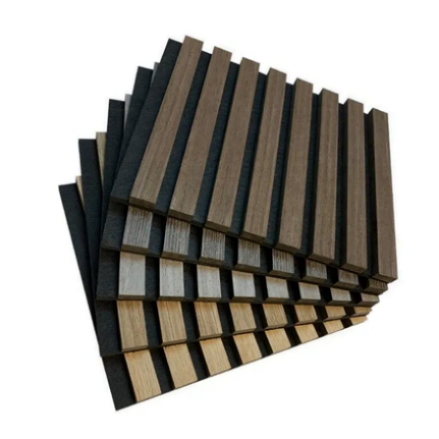 Factory Price Acoustic Interior Wall Decor Wood 3D Wall Panel WPC Fluted Wall Panels Chinese Manufacturers