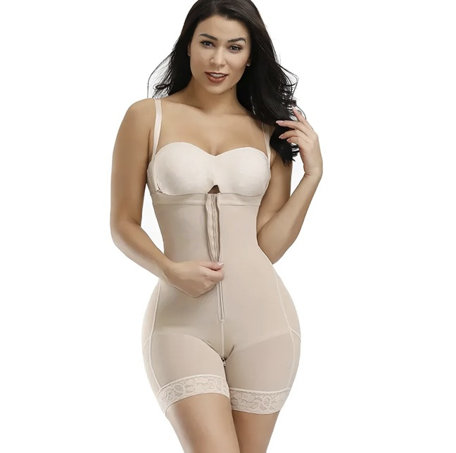 Plus Size Female's Jumpsuit Shapewear Women's Body Shape Pants Zipper Open Crotch Lift Pants