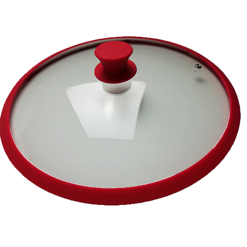 Silicone Glass Lid in Stock Silicone Glass Cover Stocked Red Glass Cove