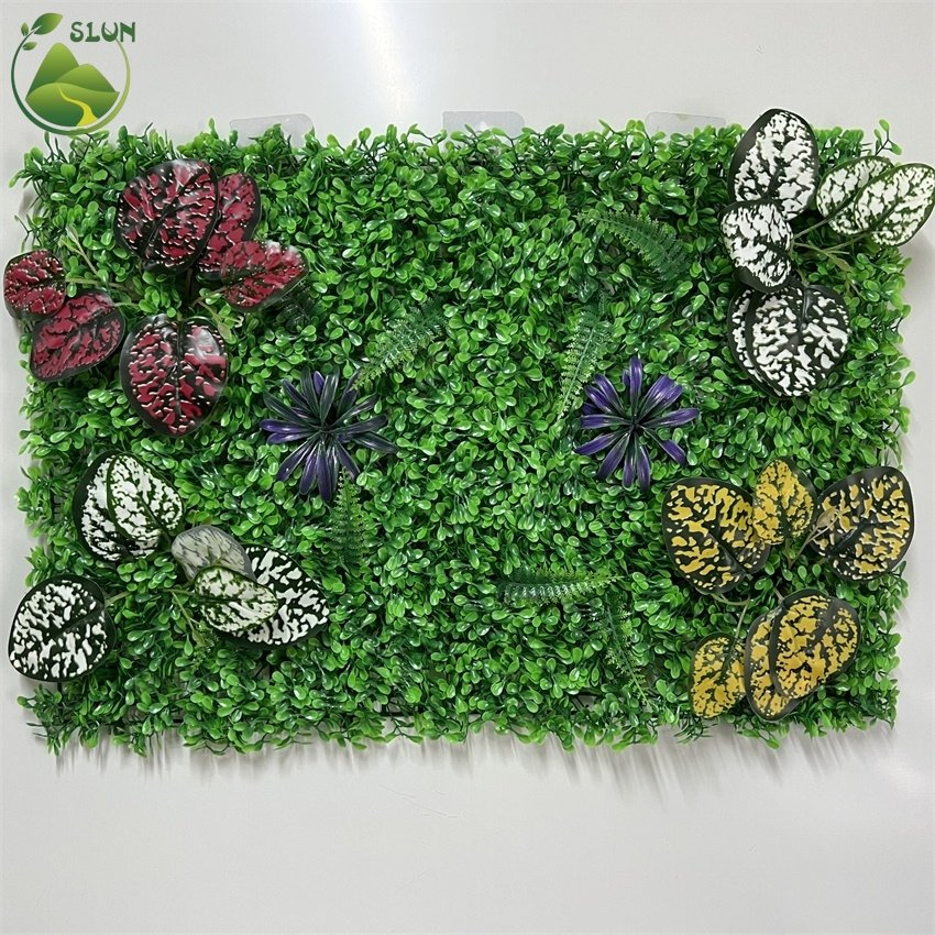 40*60cm Hedge Boxwood Grass Wall Backdrop Plants Vertical Artificial Green Wall Panel for Home Garden