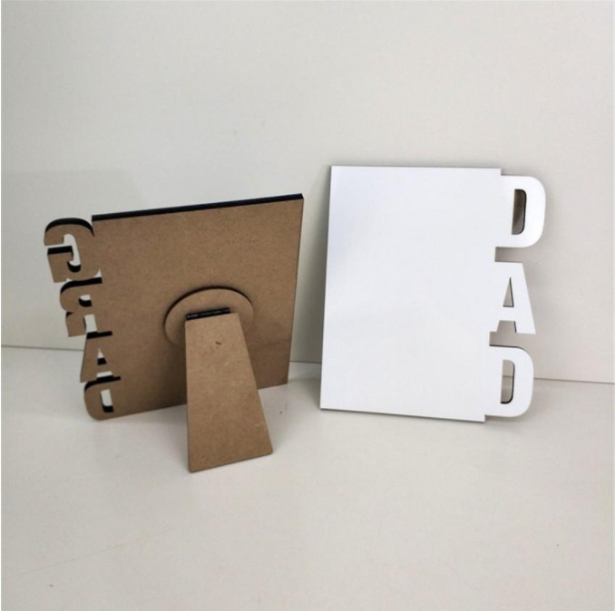 Father's Day Gift Sublimation MDF Photo Plate/Keychain-Gift for Dad