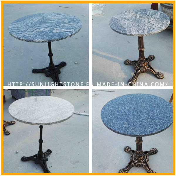 Top Quality Cast Iron Polished Natural Stone Furniture Round Coffee Table Top