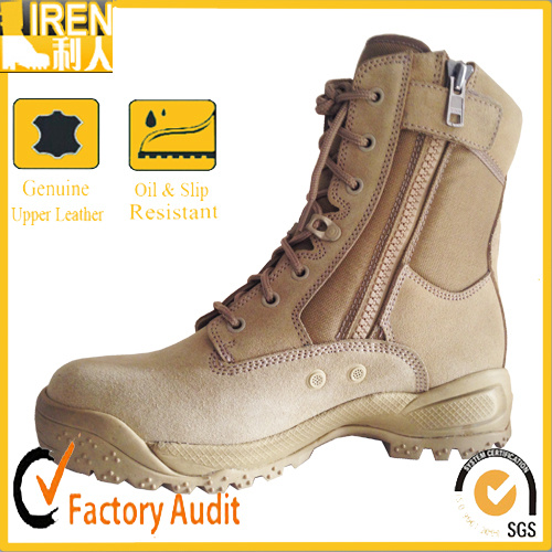 Latest Design Fashion Tan Genuine Leather Waterproof Desert Boots