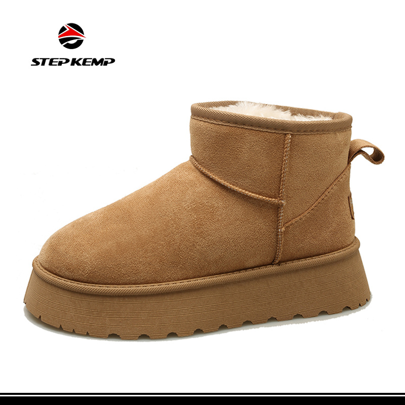 Winter Snow Boots Warm Fur Lined Comfortable Shoes for Women Ex-23h8157