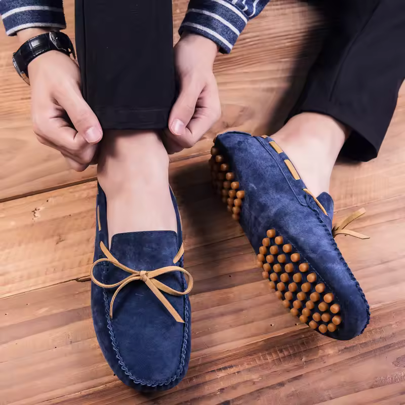 Unisex Moccasin Sepatu Loafers Tassel Shoes Latest Loafer Suede Driving Shoes For Men's Loafer