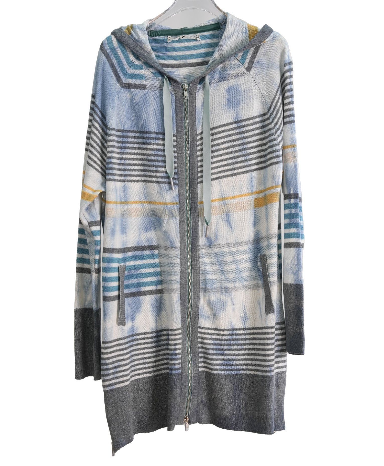 Women's Fall Tie-Dyed Striped Long Comfortable Causal Cardigan - 100% Premium Cotton