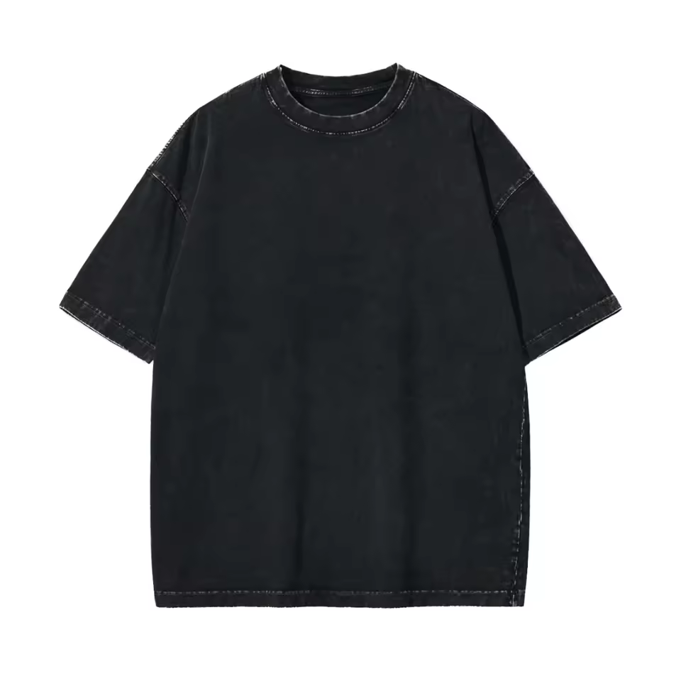 Customizable Men's Heavyweight Organic Cotton T-shirt 270gsm Digital Printing Logo Wholesale Solid Pattern Oversized Fit