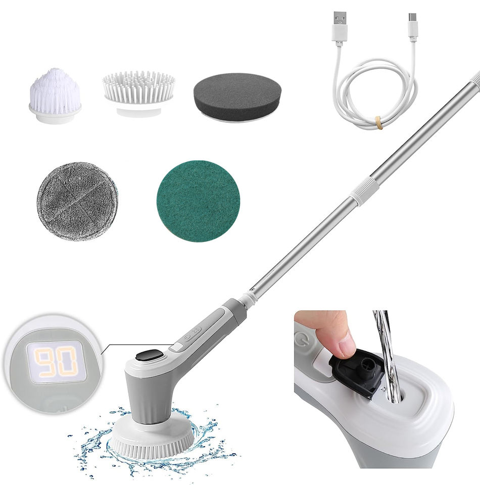 2025 Best Selling Electric Cleaning Brush Plastic Floor And Kitchen/bathroom Window Cleaner In The Usa