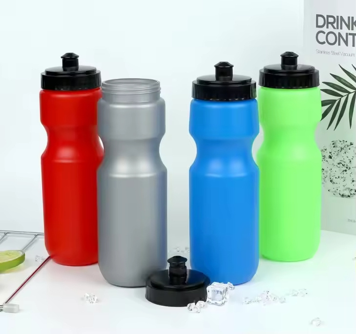 Promotional PE Plastic Sport Tumbler Reusable BPA Free Squeeze Biking Hiking Cycling Water Bottle