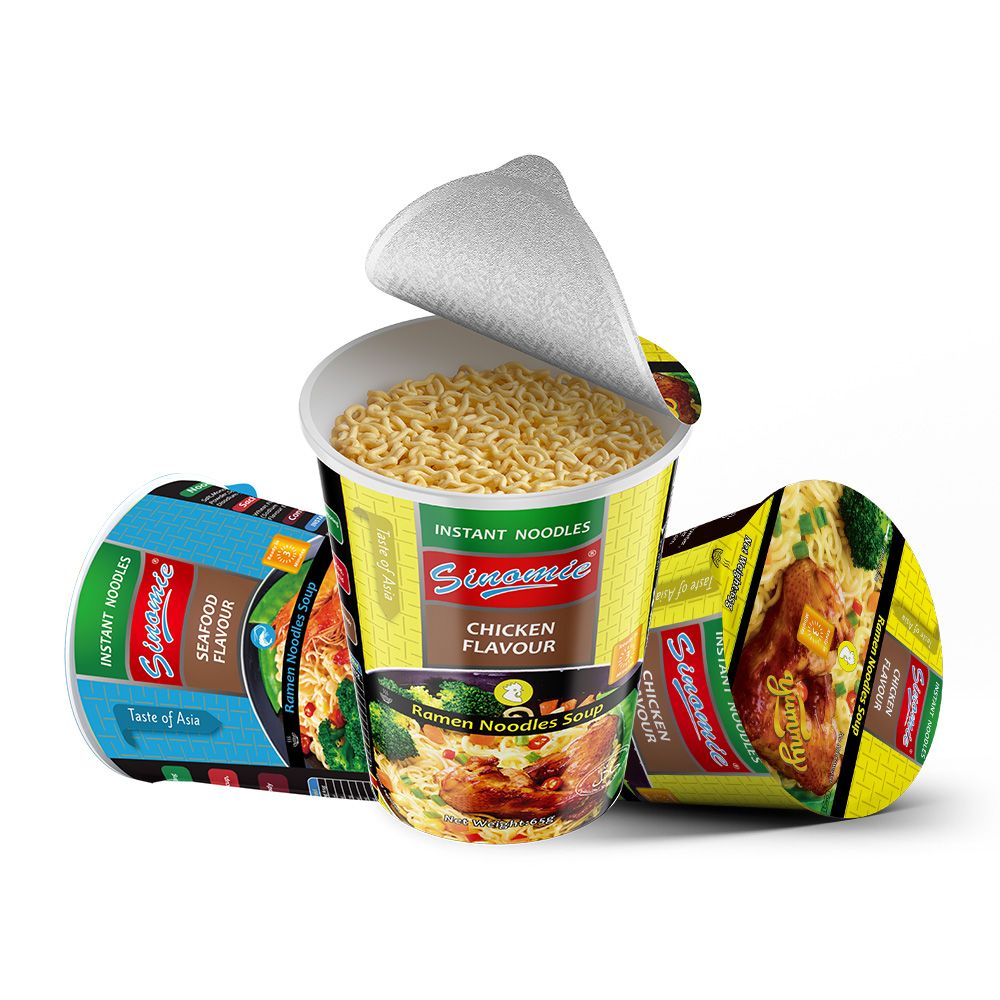 Sinomie High Quliaty Fideos Chinos Cup Instant Noodles