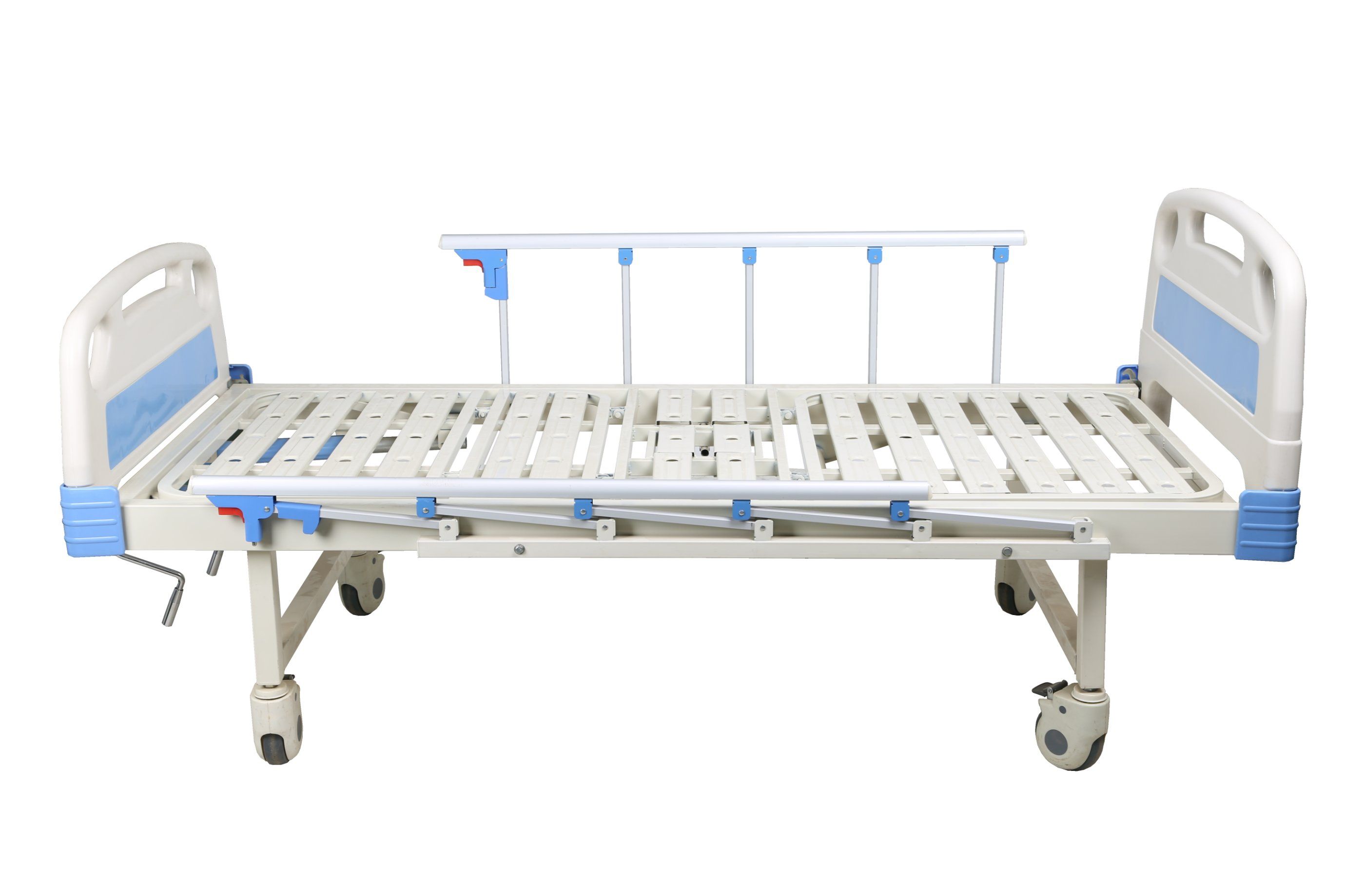 Manufacturer's Hot Sale Two-Function Manual Electric ICU Hospital Beds Adjustable Nursing Care Patient Bed for Hospital and Clinic