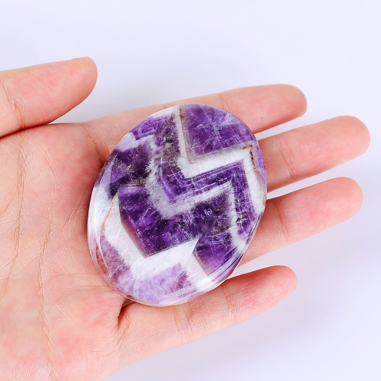 Wholesale Bulk Healing Crystal Palm Stone Natural Amethyst Palms for Home Decoration