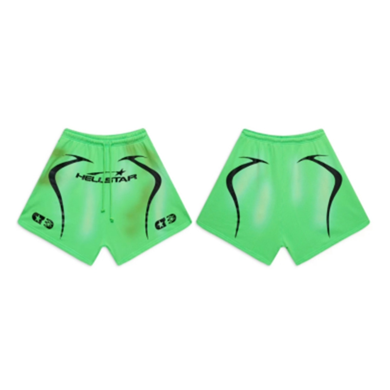 Sport-Ready Hellstar Logo Shorts with Breathable Fabric and Modern Cut