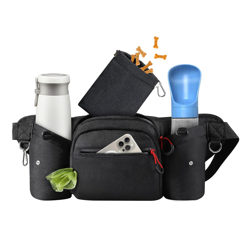 Ultimate Dog Walking Fanny Pack with Treats and Water Holder