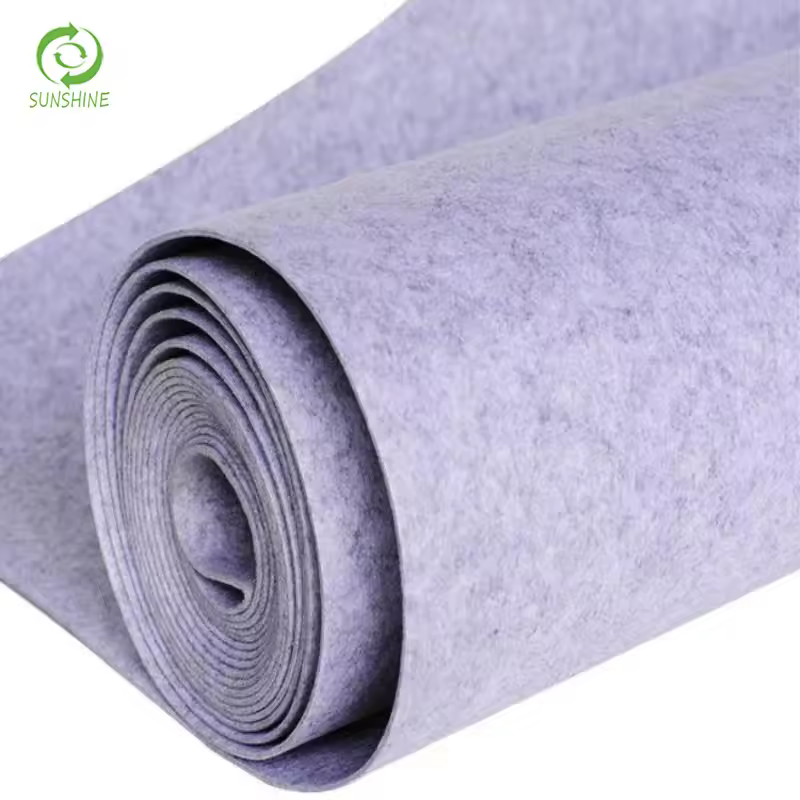 Best Selling Hard Soft Needle-punch 100% Polyester Nonwoven Felt Fabric Roll Sheet