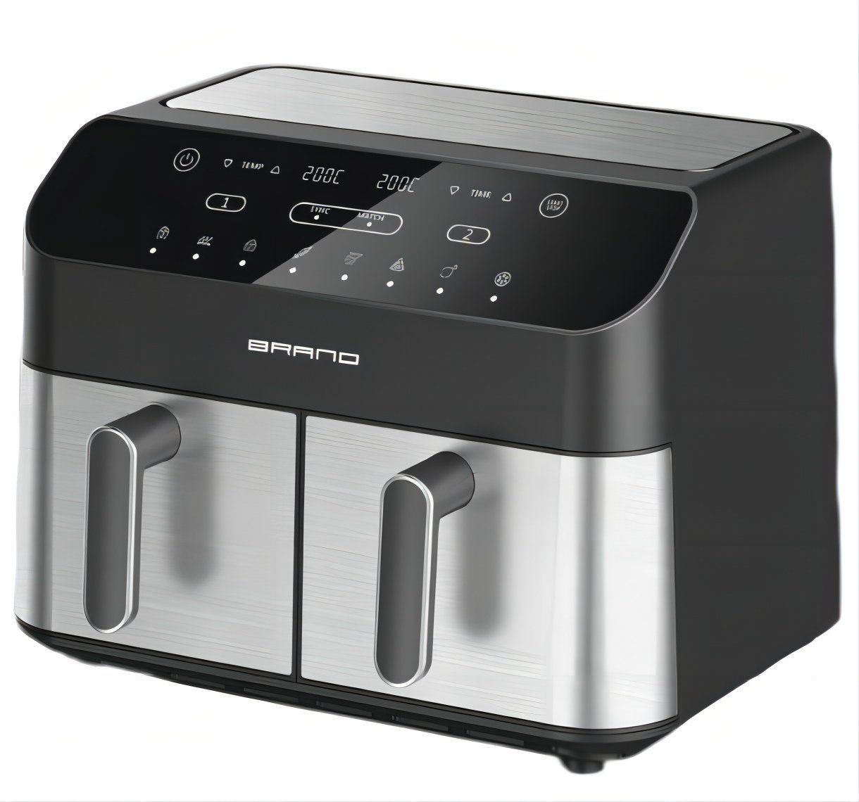 8L Double Pots Smart Kitchen Appliances Manufacturer Digital Air Fryer