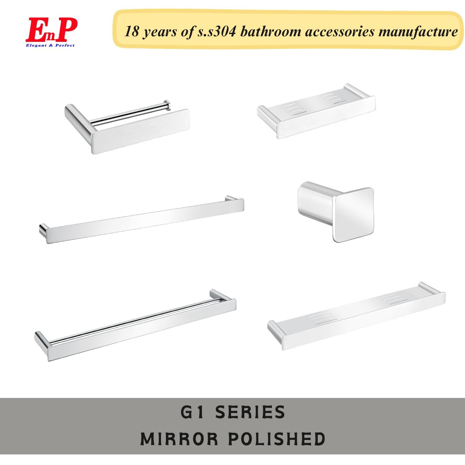 Enp 304 Stainless Steel Bathroom Accessories Set