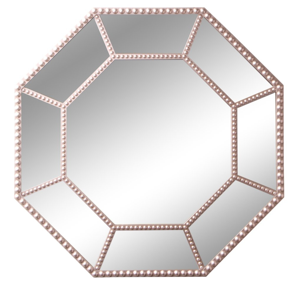 Simple Octagonal Wall Mirror with Minimalist Design for Modern Bedrooms