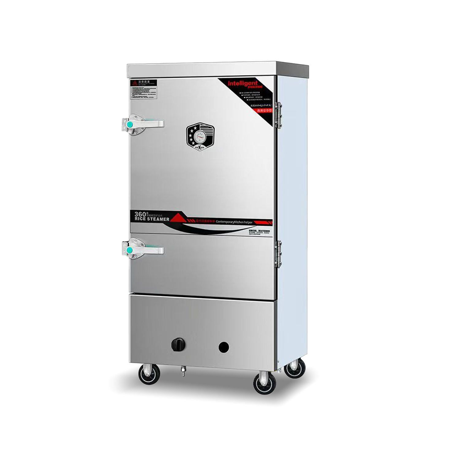 Professional Rice Cooker with Gas 6/8/10/12 Trays