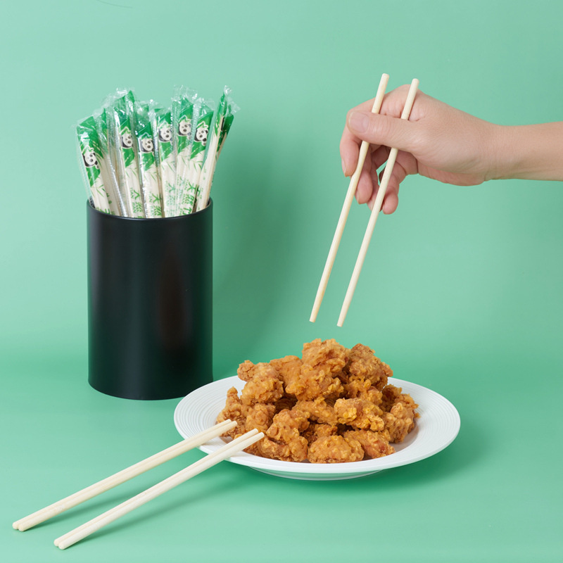 China Factory Restaurant Takeaway Tableware 4.5mm 5mm Bamboo Products Disposable Chopsticks