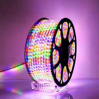 New Products 110v 220v 2835 Chip 6mm Christmas Holiday Lights Ip65 Outdoor Lighting Rgb Smart Changing Six Colors 48 Led Light