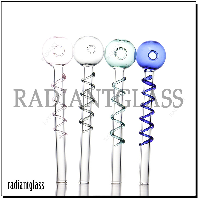 Pyrex Glass Entangled Incense Oil Burners Smoking Glass Pipe