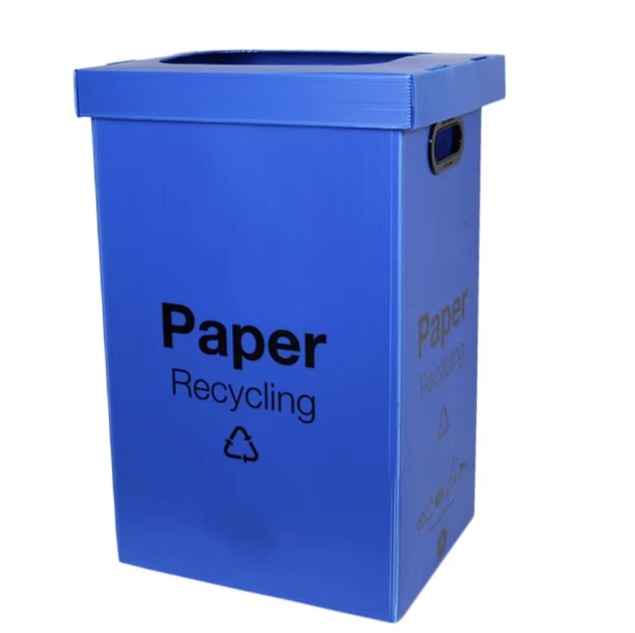 Factory Latest Secured Paper Recycling Box Trash Can Separation Plastic Dust Bin Plastic Open Top Recycle Bin