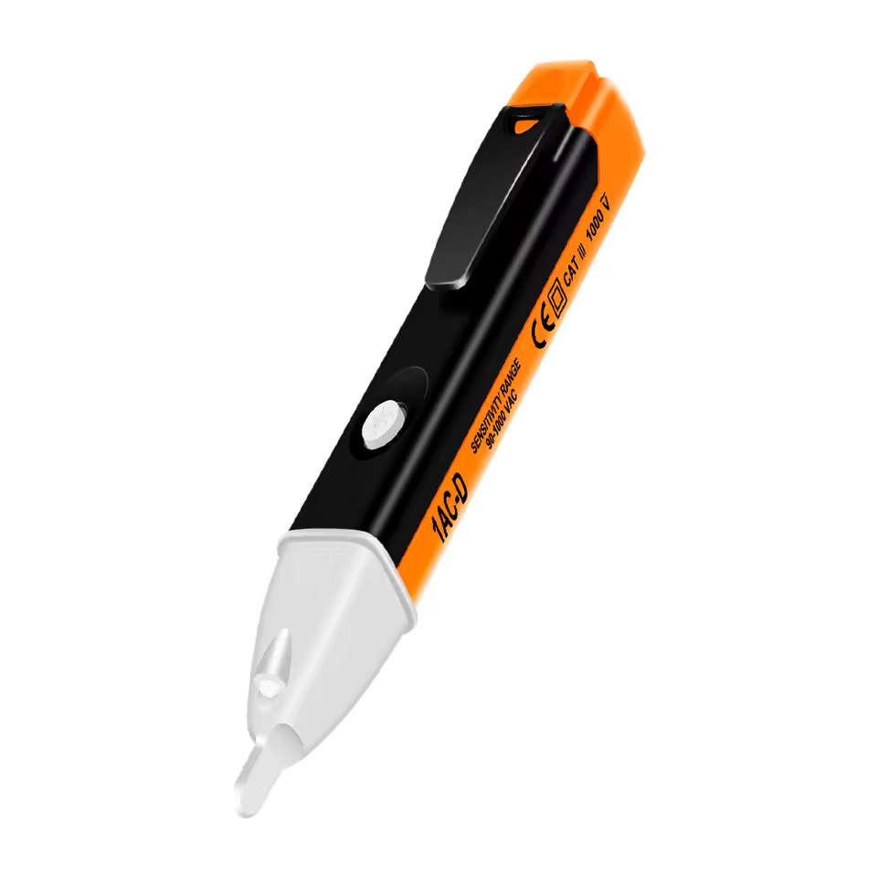 Sensitive Ncv Non-contact Voltage Tester 90-1000v Ac Voltage Detector Circuit Test Pen With Led Flashlight Beeper Pocket Clip