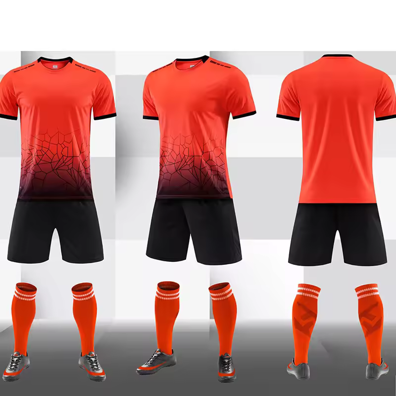 China Club Team Fans Version Soccer Uniform Factory Price Customized Team Logo Retro Design Football Jersey