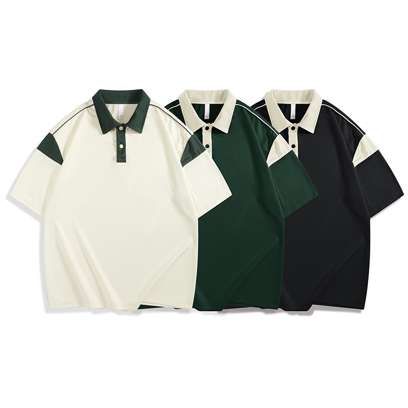 Oversize Green Polo Shirt Personalizados Camisa Polo Masculina Original De Haute Qualite