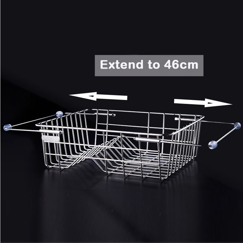 Kitchen Accessories Tableware Vegetable Drainge Rack Sink Useful Plate Dish Drying Basket