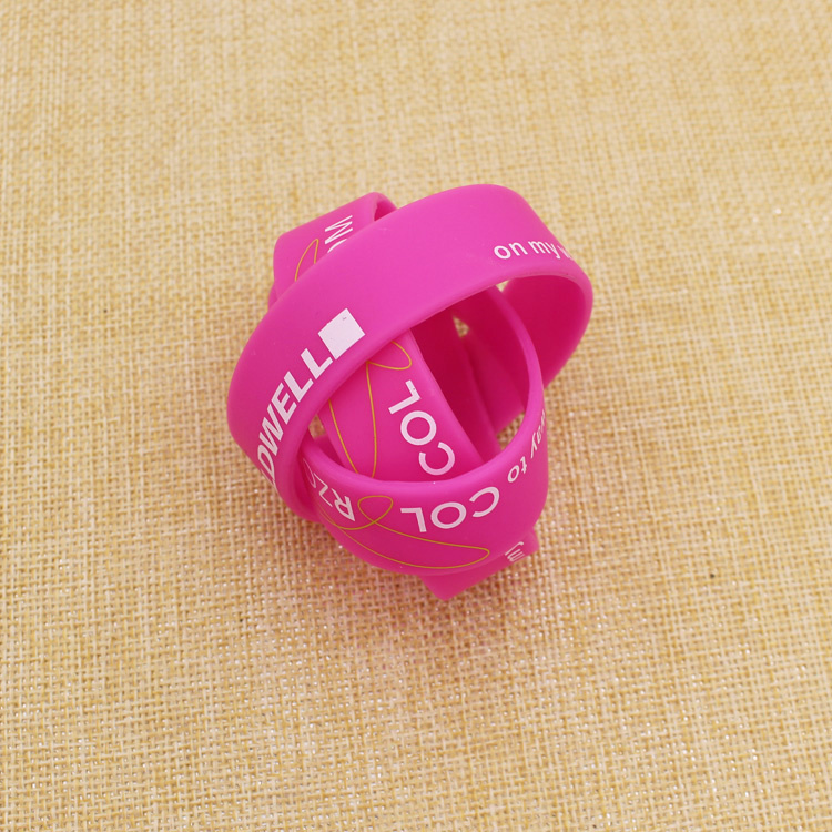 Factory Direct Silicone Wrist Band Promotional Gift Pink Silicone Bracelet