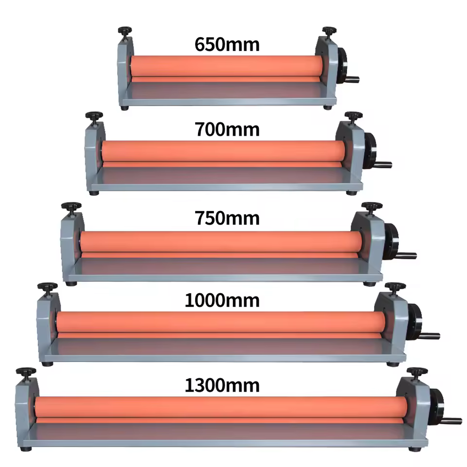 High-Precision Manual Laminator for PVS Posters-Cold Laminating Machine with Adjustable Pressure, Models 650/700/750