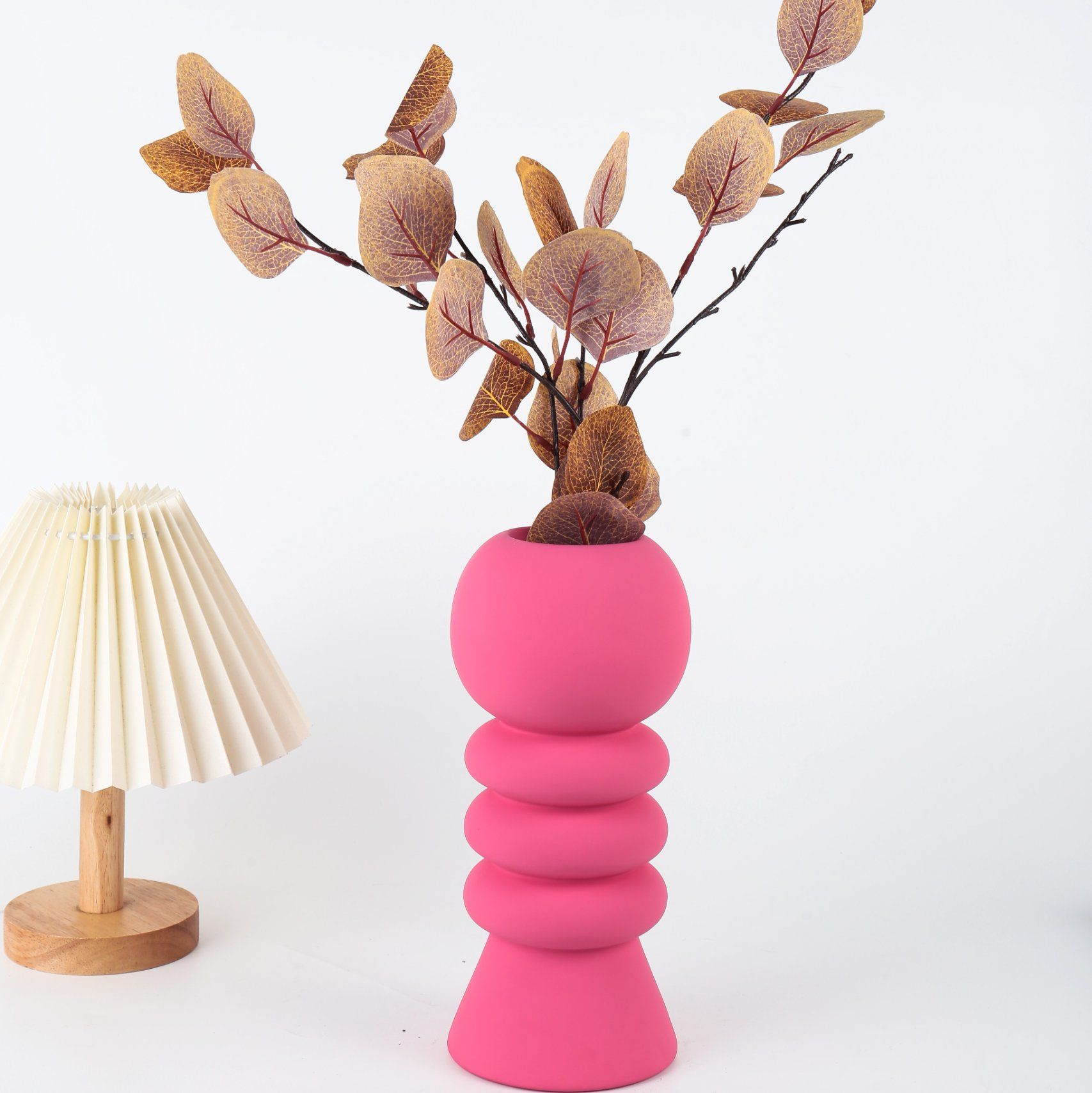 Ins European Luxury Modern Home Decoration Wedding Living Room Table Centerpiece Decor Ceramic Art Pink Vases