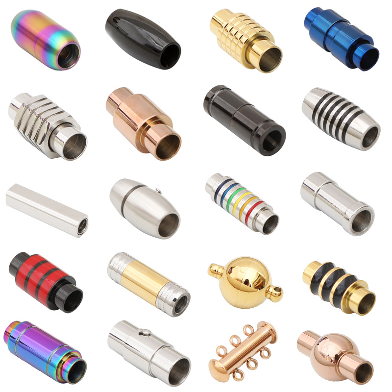 High Quality Fashion Stainless Steel Leather Magnetic Clasp