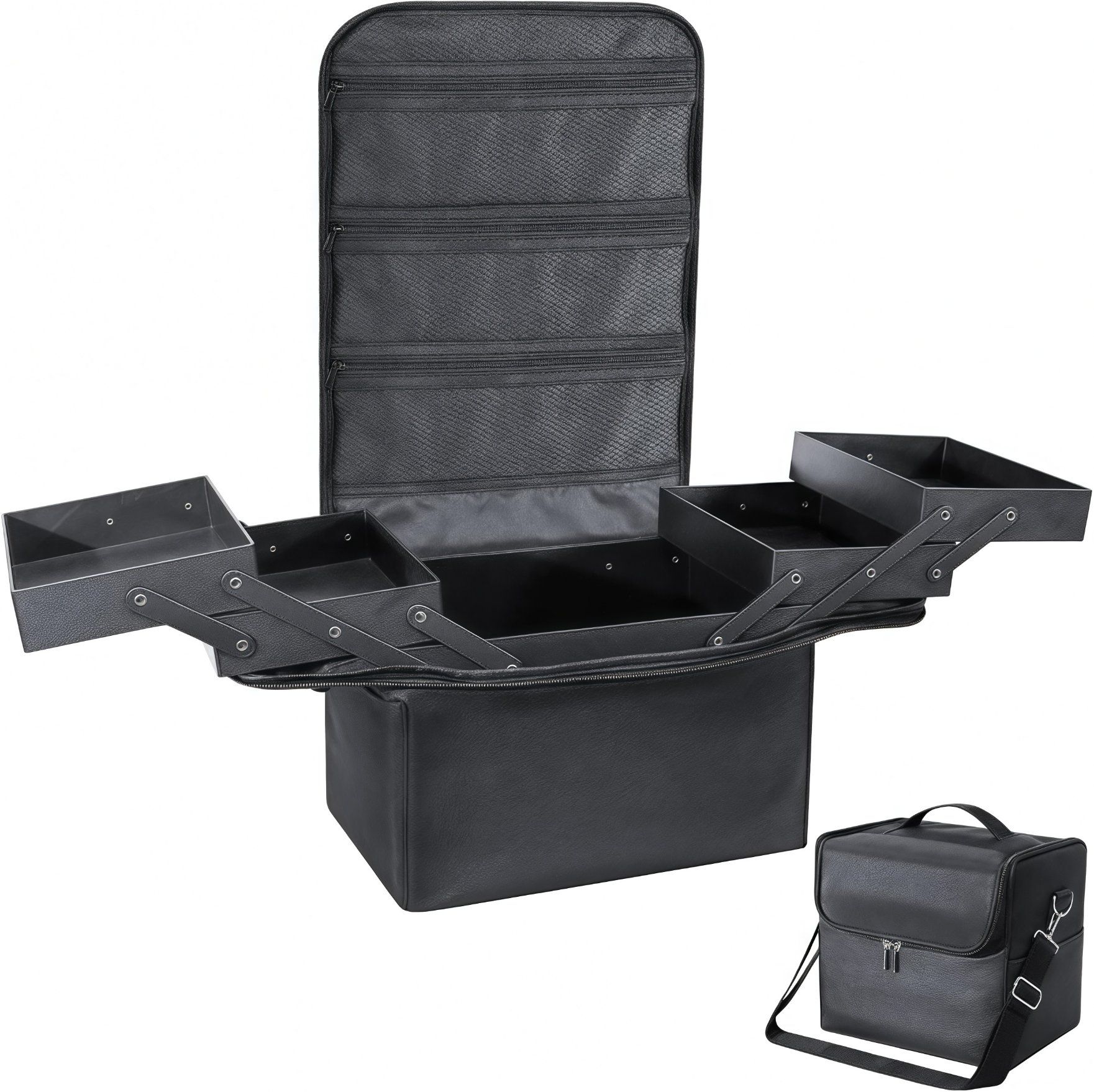 Nail Polish Storage Bag Nail Polish Organizer Bag for 4 Drawers Professional Makeup Box Tattoo Toolbox Makeup Case