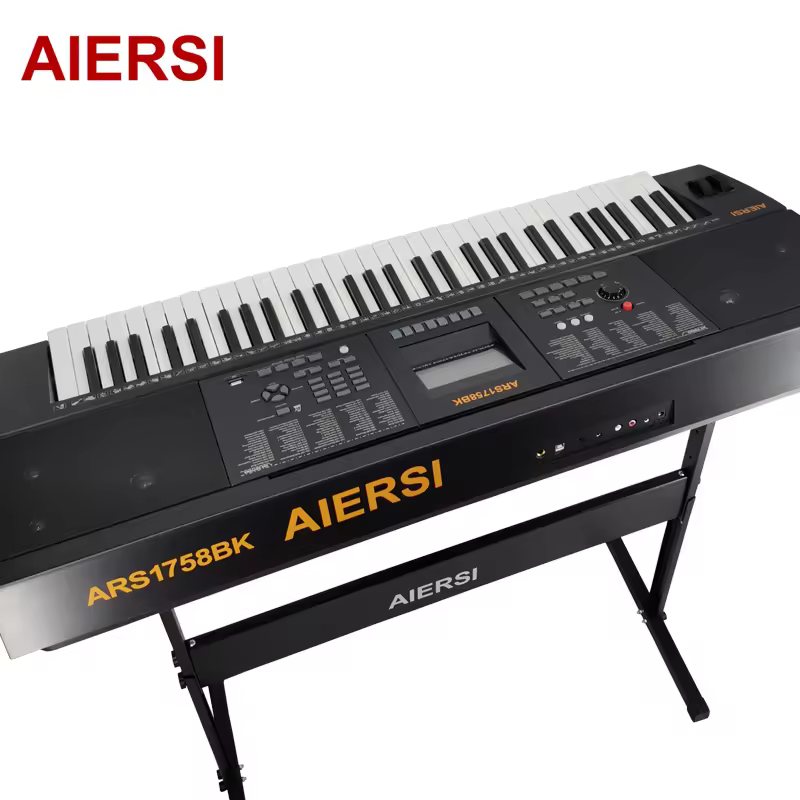 Professional Electric Piano Double Pulley Electronic Organ Piano Keyboard 61 Keys Midi & Usb Function Piano Musical Instruments