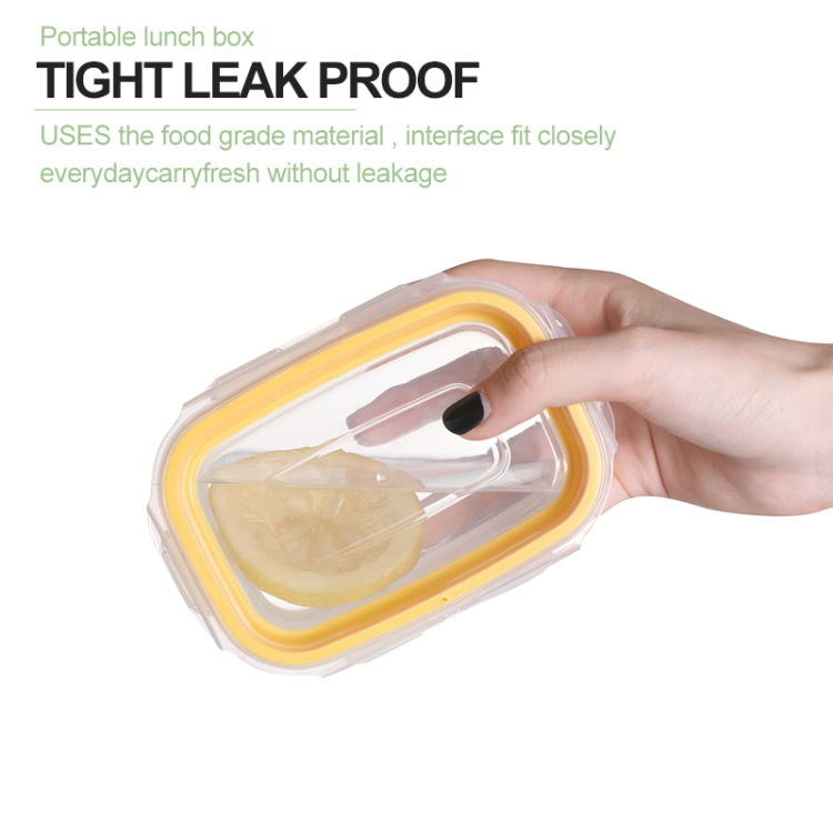 OEM Factory Portable Microwave Leak Proof Plastic Lunch Snack Box