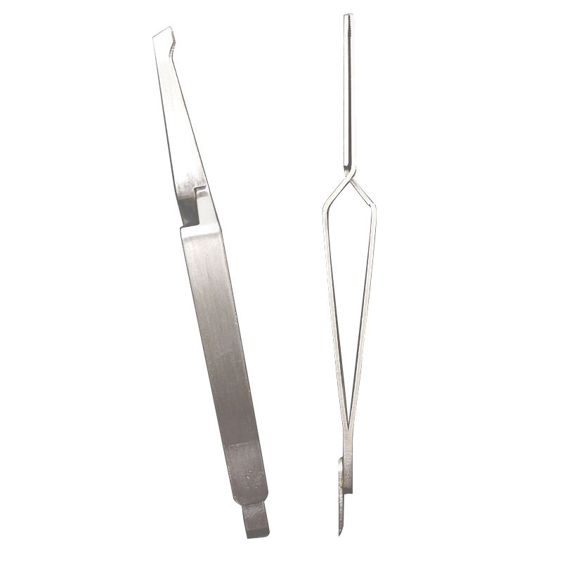 Dental Direct Bracket Holder Orthodontic Forceps Bonding Serrated Tweezers