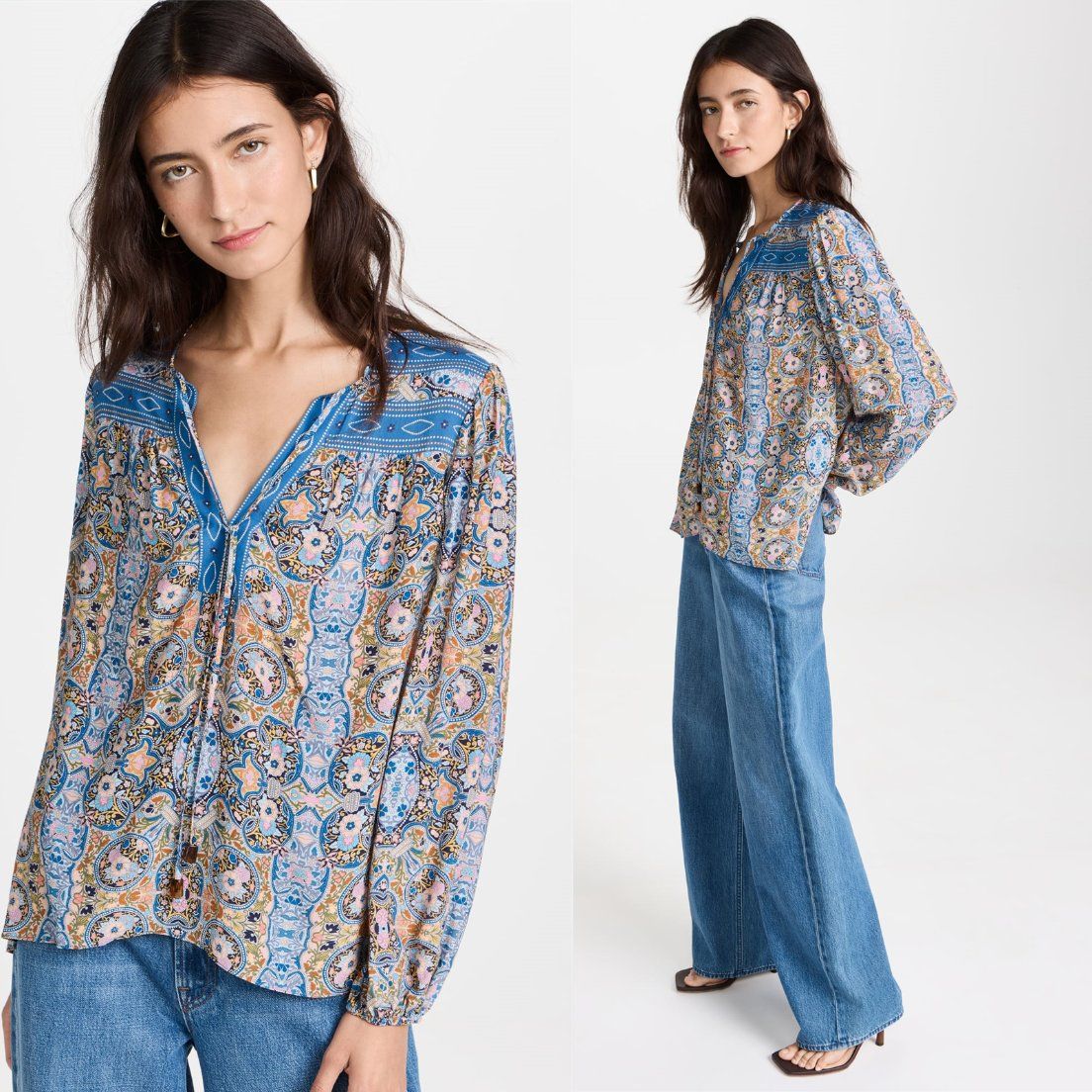 V Neck OEM China New Design Apparel Factory Hot Selling Wholesale Fashion Summer Elegant 3/4 Length Sleeves Women Clothing Lady Blouses