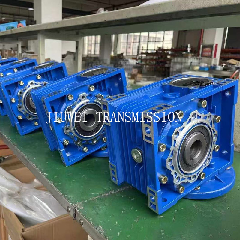 90 Degree Aluminium Power Transmission Reduction Worm Gear Motor Gearbox