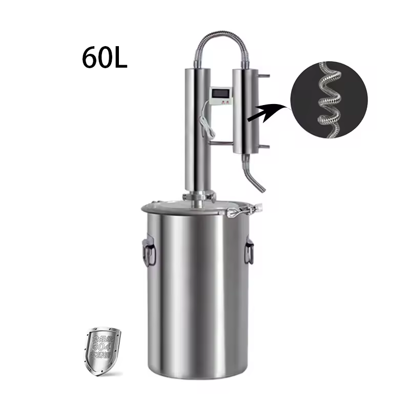 60l 304 Stainless Steel Distiller Distiller For Brewing Alcohol,Home Alcohol Distiller
