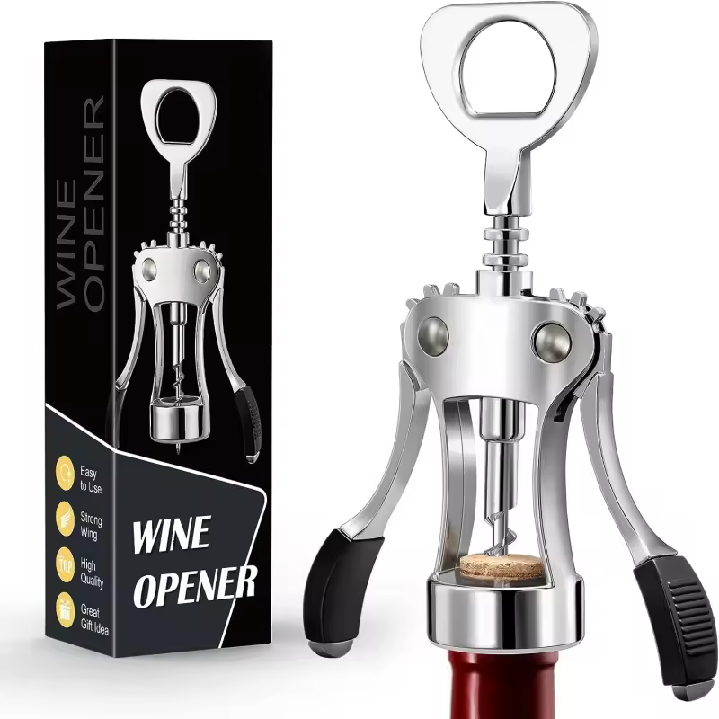 Metal Corkscrew Red Wine Bottle Opener Manufacture Necessary Bottle Openers For Wine Lover