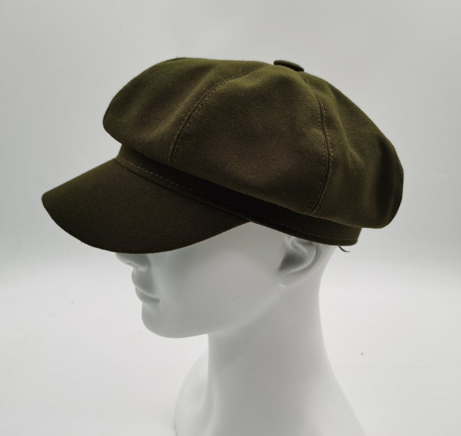 Wholesale Manufacturer Women Fashion Grs Sustainable Fabric Newsboy Cap
