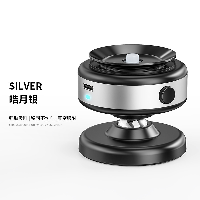 Electric Portable Suction Cup Vacuum Adsorption Magnetic Phone Holder No Paste