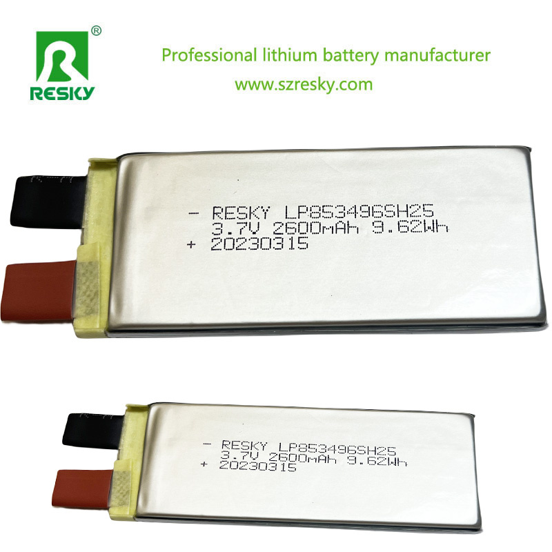 Power Li-ion Lipo Pouch Battery Cell 853496 35c 3.7V 2500mAh Rechargeable LiFePO4 Lithium Ion Li-Po Polymer RC Done Battery Batteries for RC Uav