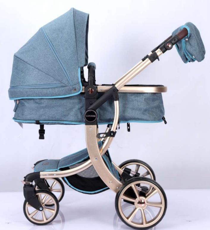 Baby Products Baby Stroller Multifunction 3-in-1 Baby Stroller Can Sit, Lie Down with Carry Basket Suitable 0-36 Months