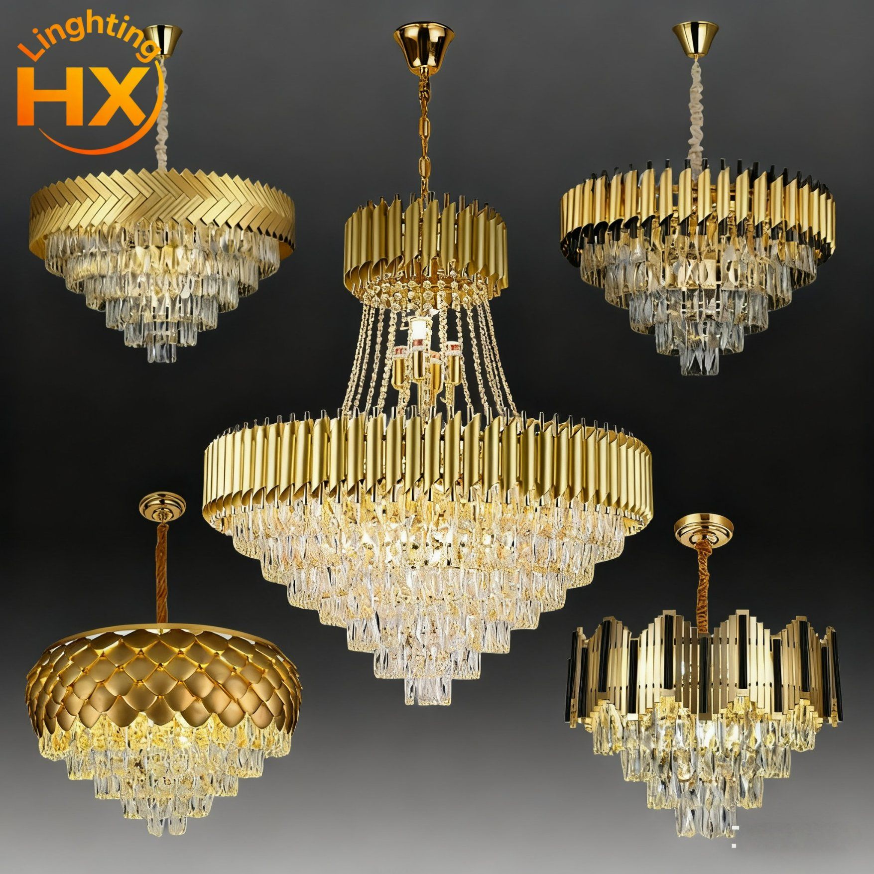 Indoor Lighting Home Decoration Living Room Ceiling Light Luxury Big Crystal Chandelier